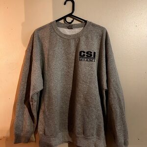 CSI Miami Gray Crew Neck XL
